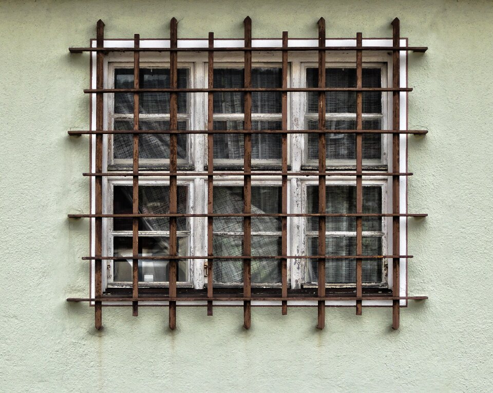 Grate iron railings burglar alarm
