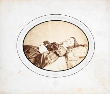 Ludwig Angerer Am Totenbett 1860s photo