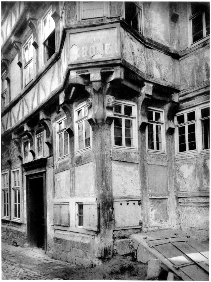 Ludwig Bickell-Hessische Holzbauten-Heft 01-1887-026-Homberg Ecke der Krone 1480
