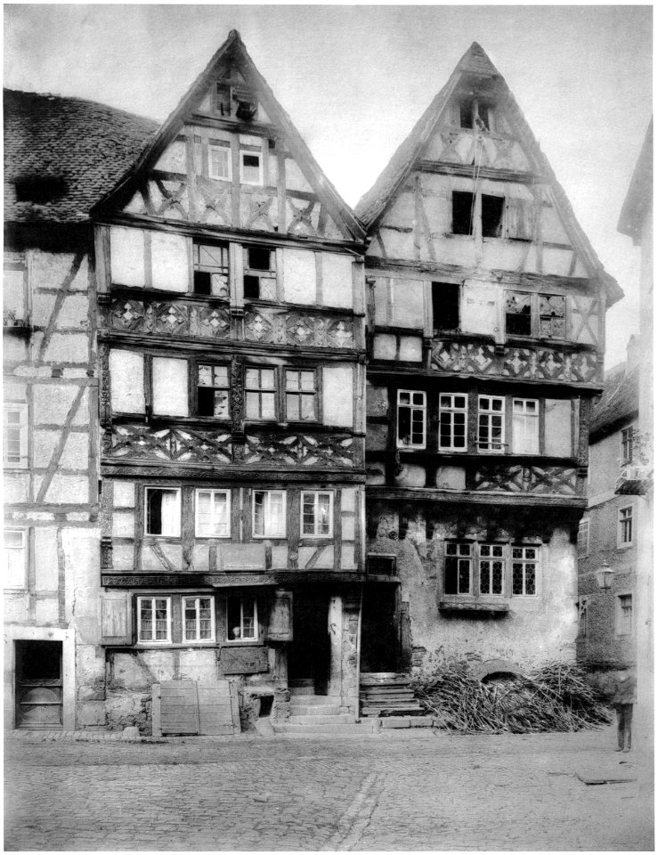 Ludwig Bickell-Hessische Holzbauten-Heft 01-1887-030-Orb Gasthaus zum braunen Hirsch c 1630