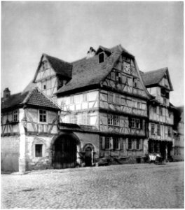 Ludwig Bickell-Hessische Holzbauten-Heft 01-1887-034-Wanfried Rathaus c 1640