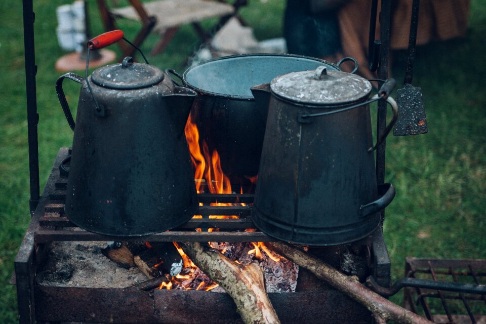 Steel firewood food