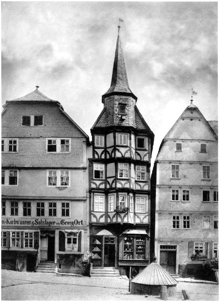 Ludwig Bickell-Hessische Holzbauten-Heft 02 03-1891-017-Fritzlar altes Kaufhaus am Markt c 1480