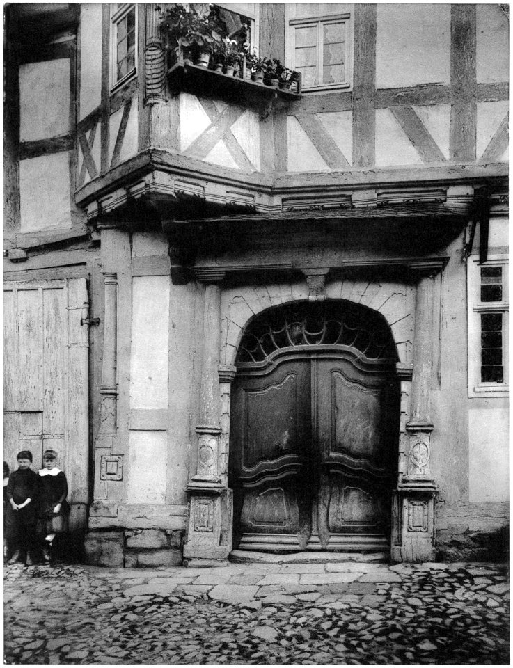 Ludwig Bickell-Hessische Holzbauten-Heft 01-1887-040-Ziegenhain am kl Paradeplatz d Festung ehem v Ditfurt sches Haus c 1620