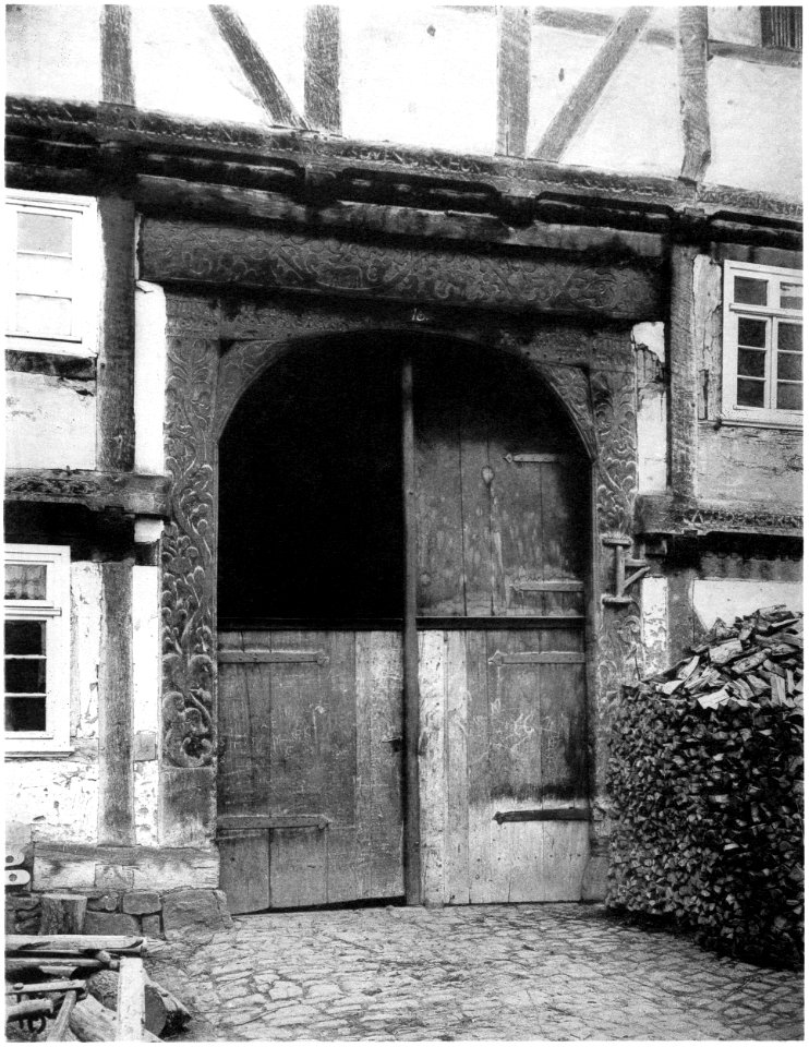 Ludwig Bickell-Hessische Holzbauten-Heft 02 03-1891-027-Helmarshausen Thor zu Nr 16 1676