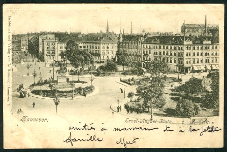 Ludwig Hemmer PC 0006 Hannover. Ernst-August-Platz. Bildseite