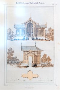 Ludwig Leybold Heft 4 Blatt 4 Pavillion in einem Wirthschafts-Garten