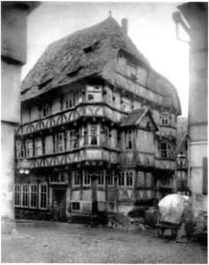 Ludwig Bickell-Hessische Holzbauten-Heft 01-1887-025-Homberg Gasthof zur Krone 1480