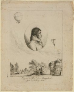 Luftfahrt des Herrn Professors Bourguet ; zu Berlin den 23 May Ao 1804 - Tollen, tsc. LCCN2002716395