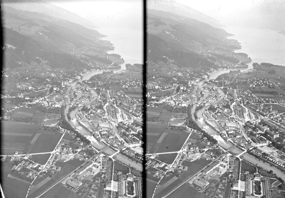 Luftaufnahme der Stadt Thun - CH-BAR - 3241341