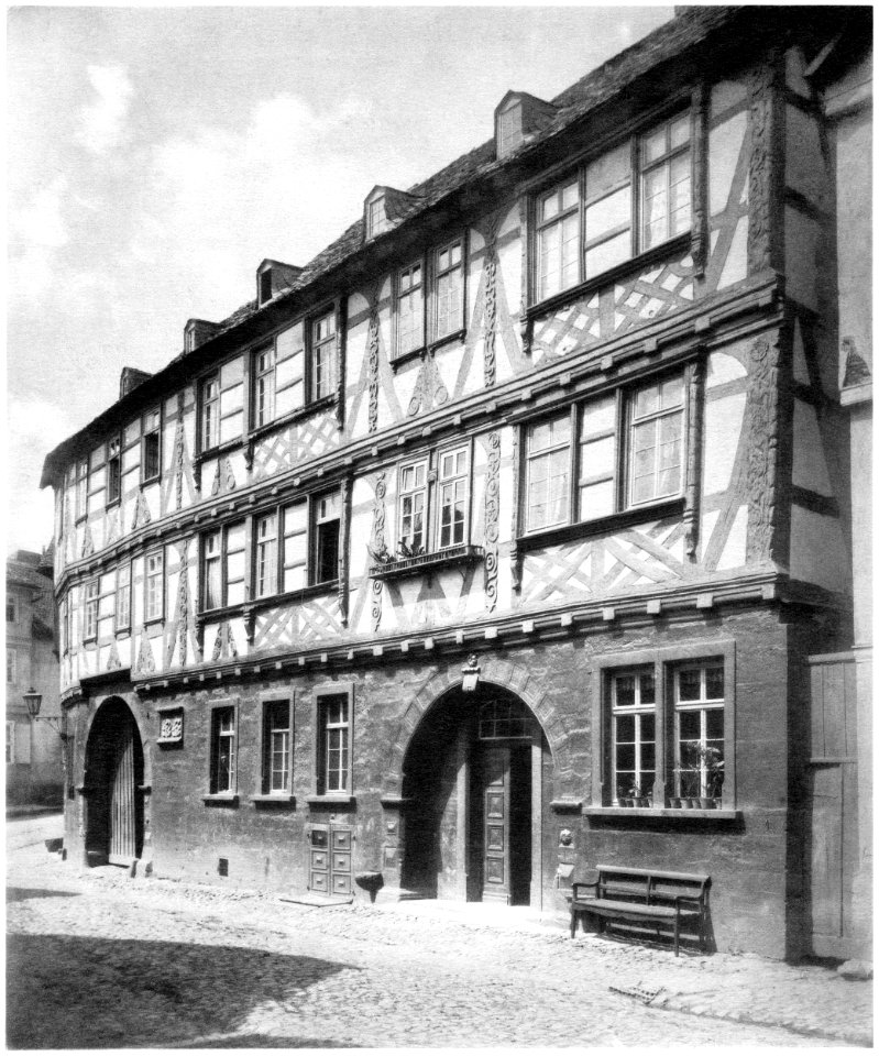 Ludwig Bickell-Hessische Holzbauten-Heft 02 03-1891-032-Kirchhain a d Main-Weserbahn Borngasse ca 1630