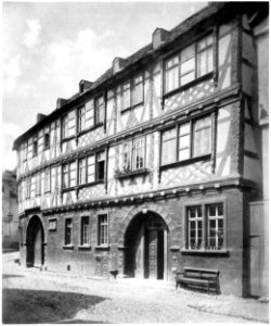 Ludwig Bickell-Hessische Holzbauten-Heft 02 03-1891-032-Kirchhain a d Main-Weserbahn Borngasse ca 1630