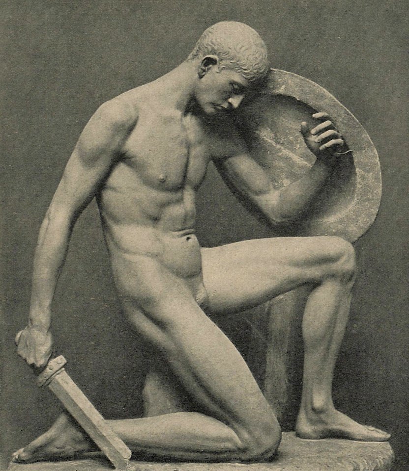 Ludwig Habich - Kniender Jüngling mit Schild und Schwert