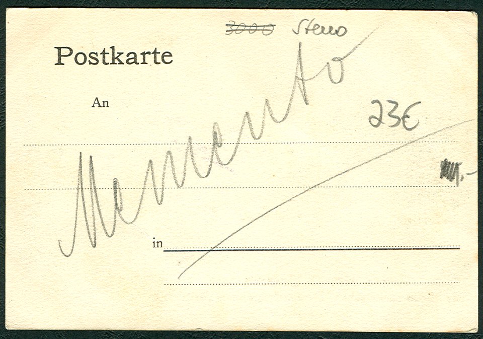 Ludwig Hemmer PC 0050 Hannover. Friedrichswall. Zudruck Gruss vom II. Verbandstage des Niedersächsischen Stenotachygraphen-Verbandes 2.-3. Mai 1903. Adressseite
