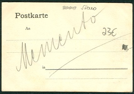Ludwig Hemmer PC 0050 Hannover. Friedrichswall. Zudruck Gruss vom II. Verbandstage des Niedersächsischen Stenotachygraphen-Verbandes 2.-3. Mai 1903. Adressseite