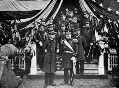 Luigi Amedeo of Savoy, Duke of Abruzzi with General Ulysses Grant, commander of the New York military division
