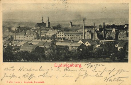 Ludwigsburg, Baden-Württemberg - Stadtansicht (Zeno Ansichtskarten)