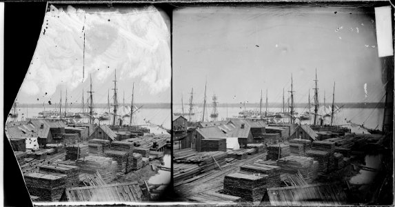 Lumber wharf at City Point, Va - NARA - 529582