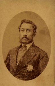 Lunalilo, photograph by Menzies Dickson, Mission Houses Museum Archives
