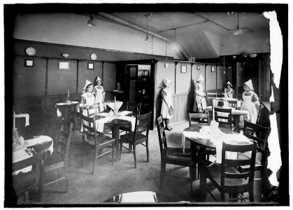 Lunchroom equipped by boys and conducted by girls, No. Benner St. Industrial School, Boston LCCN2016821214