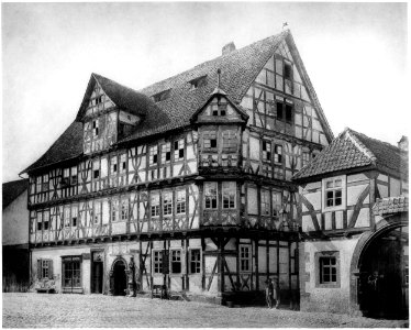 Ludwig Bickell-Hessische Holzbauten-Heft 01-1887-035-Wanfried Gasthaus zum Schwan c 1600