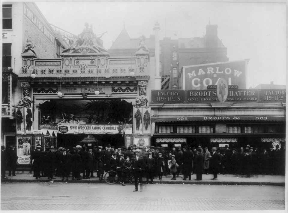 Lust's Leader Theater, Washington, D.C., showing Ship Wrecked Among Cannibals LCCN2002695611