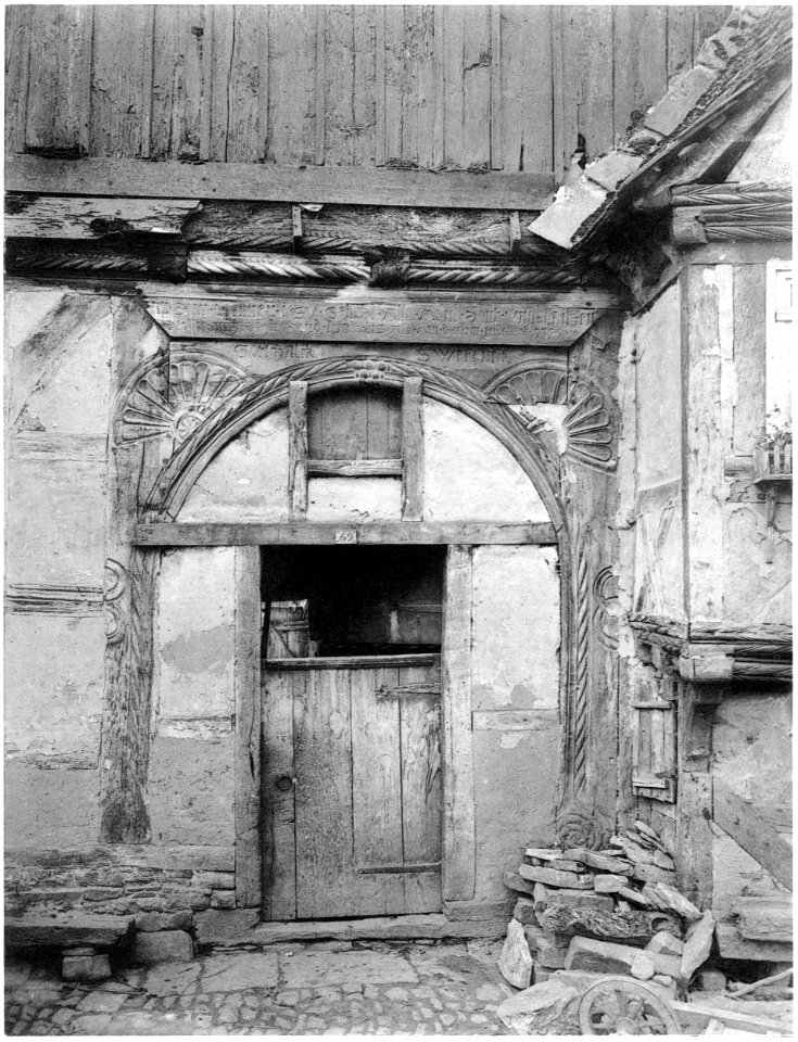 Ludwig Bickell-Hessische Holzbauten-Heft 02 03-1891-026-Helmarshausen Thuere von Nr 69 1559