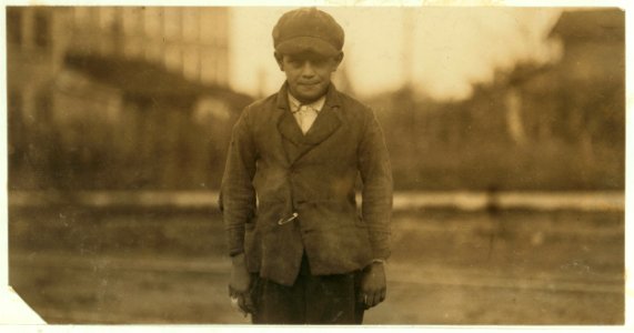 Luther Perdue, 114 Sheldon St. Said 9 years old. Been working 6 months in High Point Hosiery Mill, N.C. Works all day now, making about $3.00 a week. Said he expects to go to school later. LOC nclc.02631