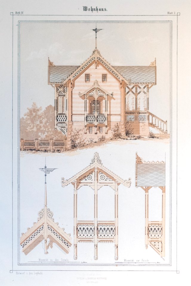 Ludwig Leybold Heft 4 Blatt 3 Wohnhaus