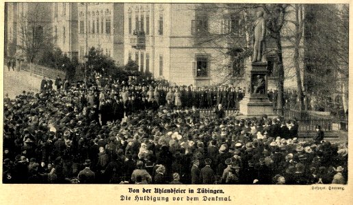 Ludwig-Uhland-Feier in Tübingen, 1912