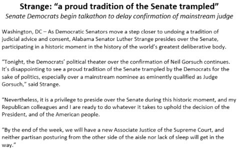 Luther Strange statement on Gorsuch confirmation proceedings C8nqUBXXUAAR-Fy.jpg-large