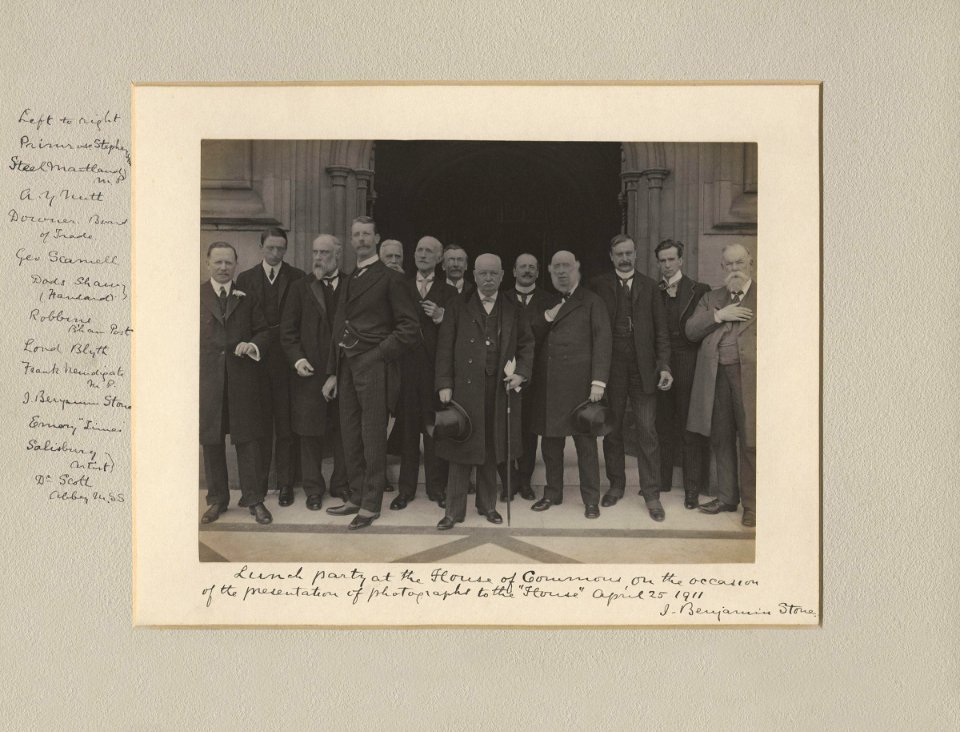 Lunch party at the House of Commons on the occasion of the presentation of photographs to the House by Sir (John) Benjamin Stone