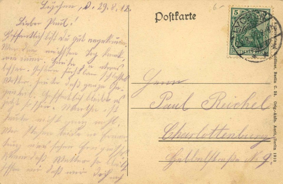 Lychen, Brandenburg - Küstriner Bach (back) (Zeno Ansichtskarten)