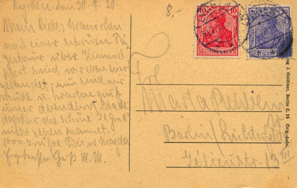 Lychen, Brandenburg - Nesselpfuhl (back) (Zeno Ansichtskarten)