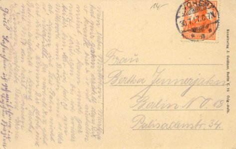 Lychen, Brandenburg - Stadtansicht (3) (back) (Zeno Ansichtskarten)
