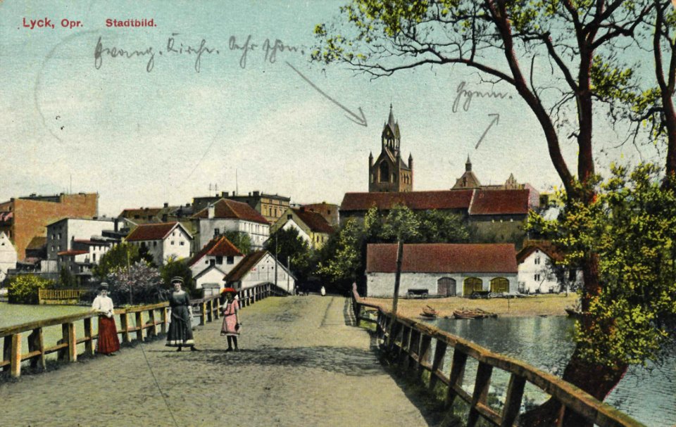 Lyck, Ostpreußen - Stadtansicht (Zeno Ansichtskarten)