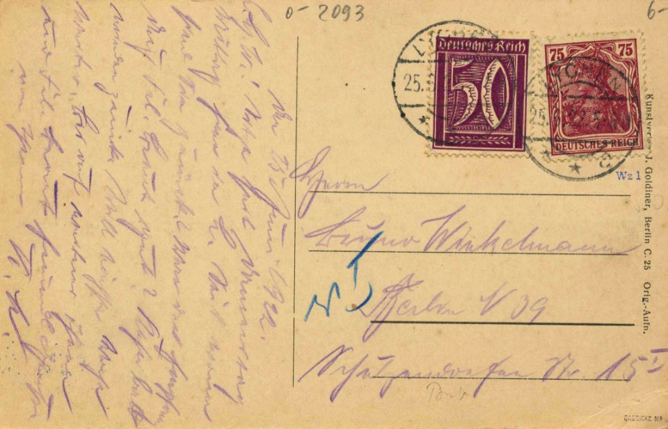 Lychen, Brandenburg - Promenade am Stadtsee (back) (Zeno Ansichtskarten)