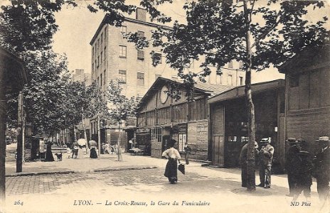 Lyon funiculaire rue terme gare haute