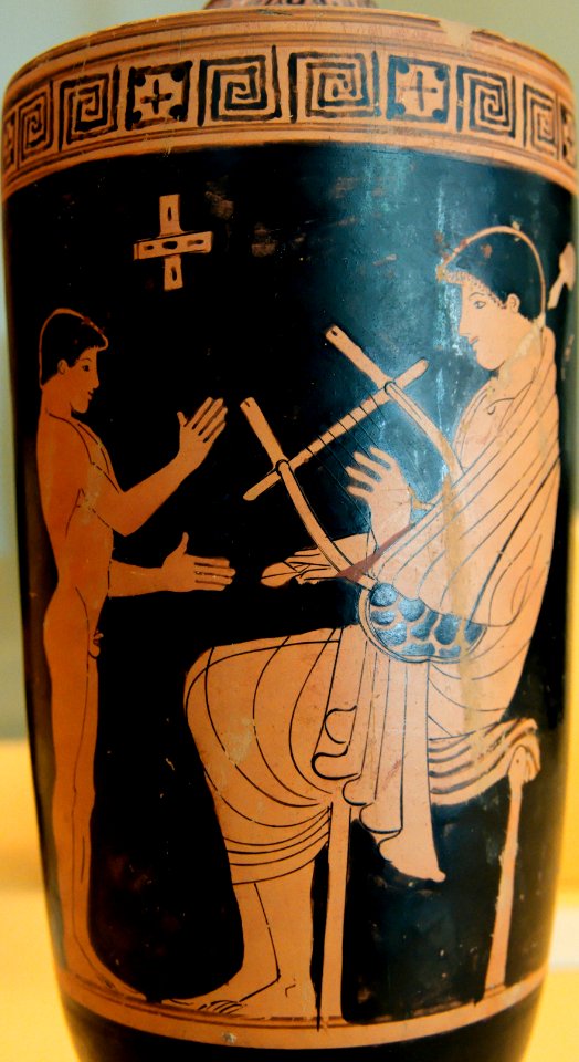 Lyre playing Pan Painter MAN