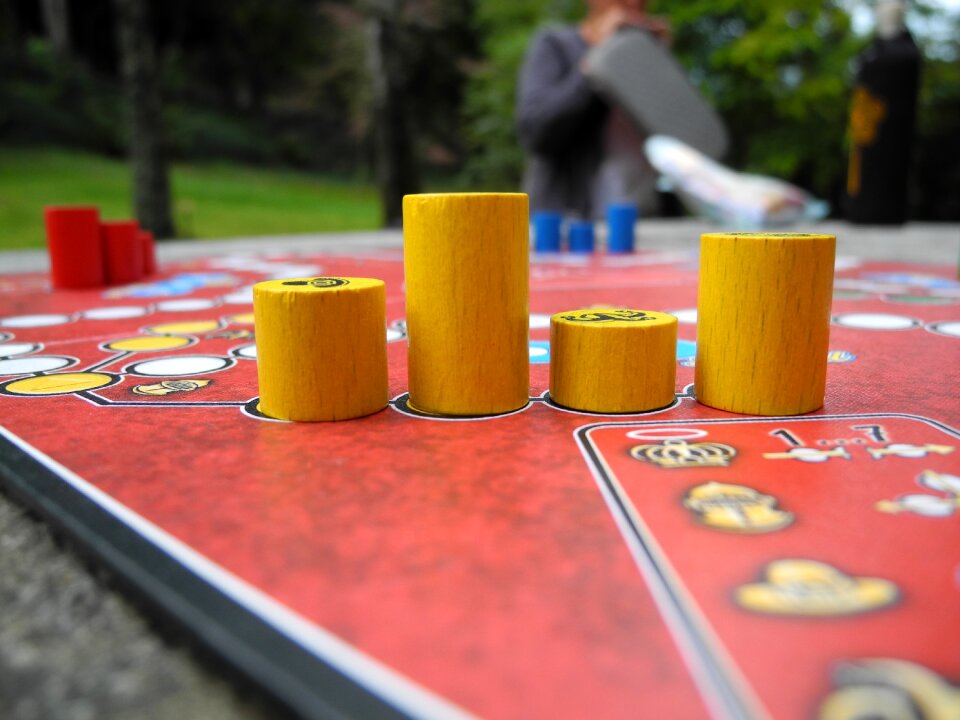 Board game holidays close up