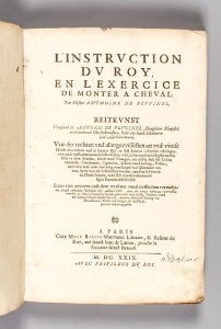 L´instruction du Roy, en exercice de monter a cheval, 1629 - Skoklosters slott - 109896 photo