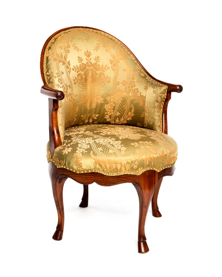 Länstol av bergère-typ, 1700-talets mitt - Hallwylska museet - 110047