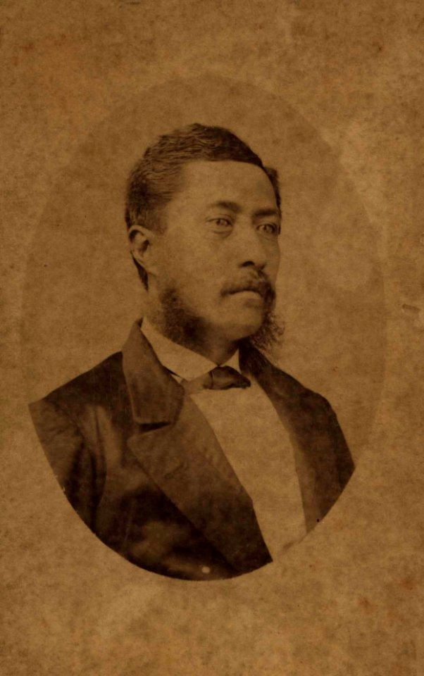 Lunalilo, photograph by H. L. Chase, Cosmopolitan Photographic Gallery, Mission Houses Museum Archives