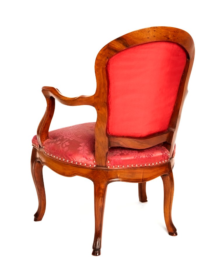 Länstol, baksida, 1700-talets mitt - Hallwylska museet - 110067