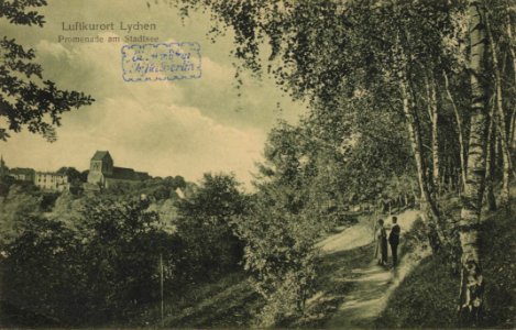 Lychen, Brandenburg - Promenade am Stadtsee (Zeno Ansichtskarten)