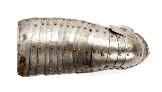 Lårskydd med knäbuckla - Livrustkammaren - 106293