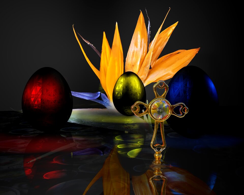 Easter eggs color colorful