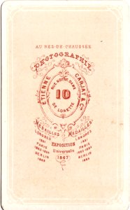 Léon Gambetta Carjat revers