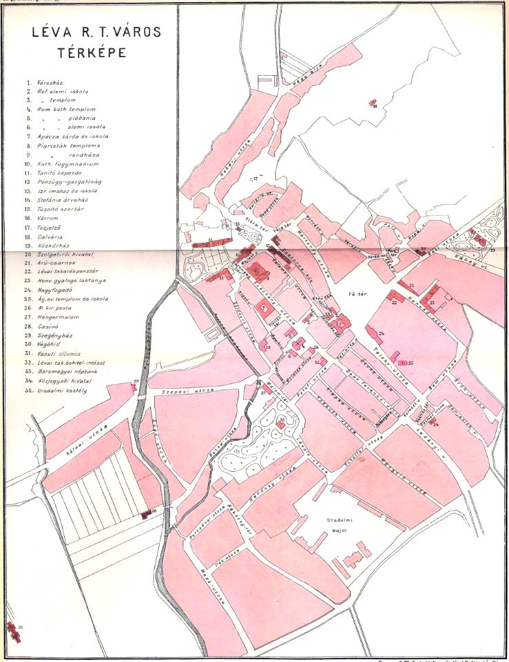 Léva 1900 körül- Borovszky