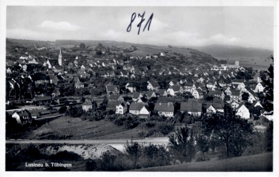Lustnau vom Österberg (AK 871 I Schäfer bzw. K Restle)